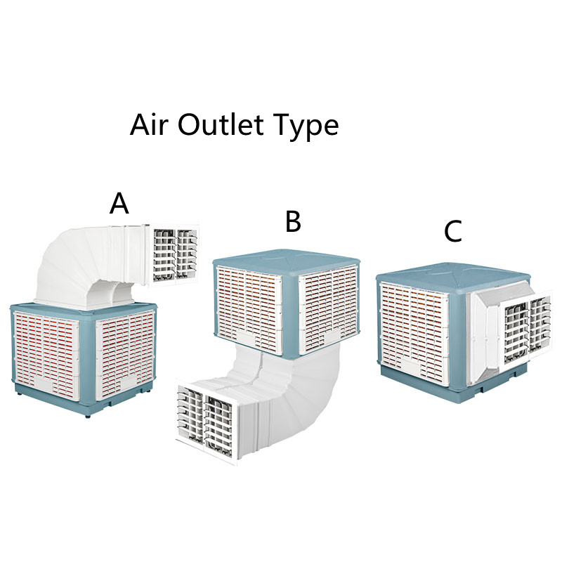 Evaporative Mudah Alih Air Cooler Warna Hijau