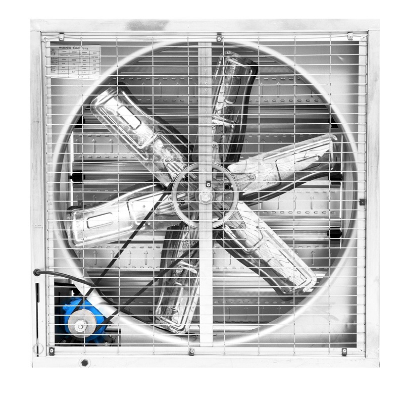 Jiatianxia 1220mm 0.75KW Pemasangan Axial Wall Industria Fan 37000m3 / h